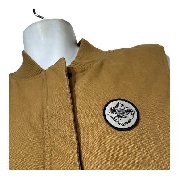 dakine work brown tan full zip sleeveless vest Size XL - Picture 2 of 10